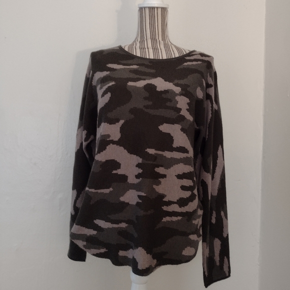 Rachel Zoe Sweaters - Rachel Zoe Cashmere Blend Camo Pullover Sweater